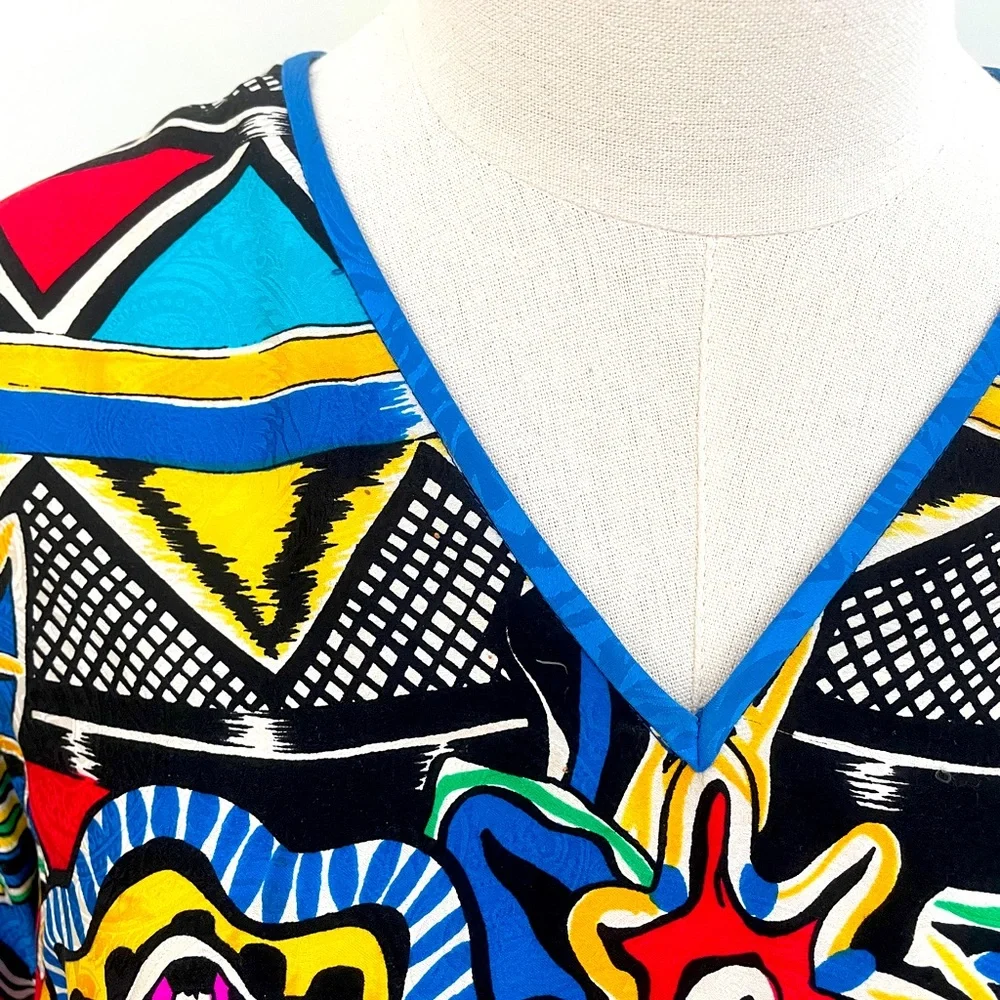 Vintage Floral Silk Diane Freis Dress - Picture 1 of 7